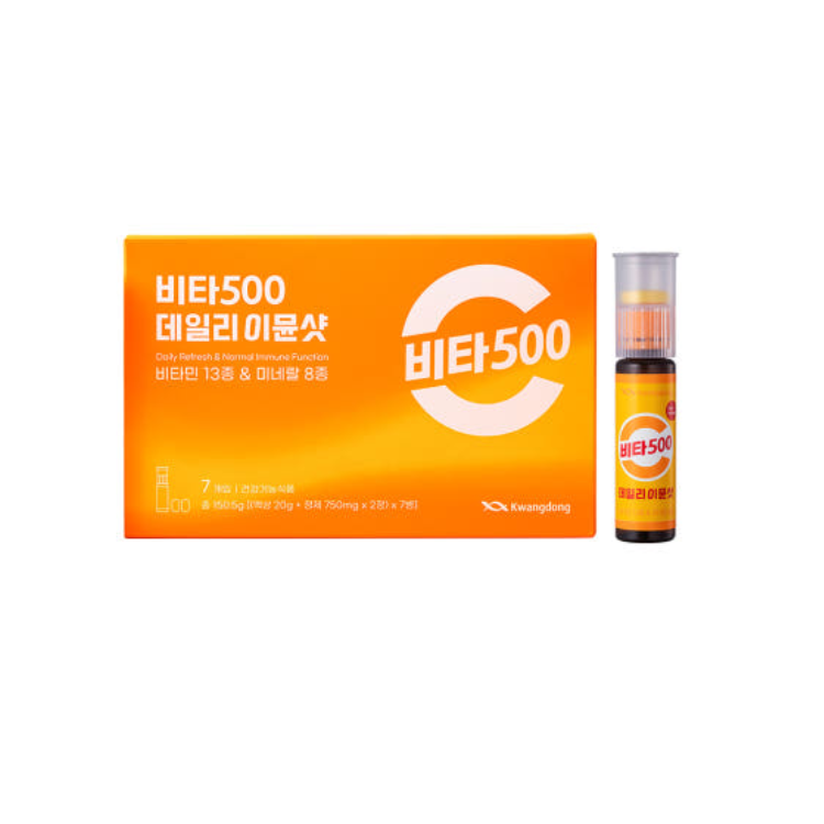 비타500 데일리 이뮨샷 (20g+750mg x 2) x 7병